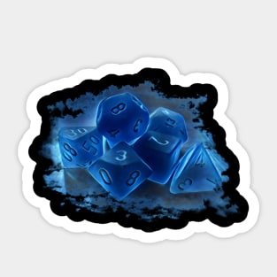 Blue Dice Sticker